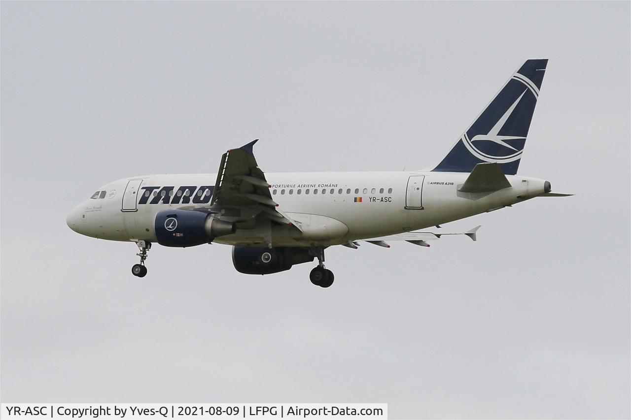 YR-ASC, 2007 Airbus A318-121 C/N 3220, Airbus A318-121, On final rwy 26L, Roissy Charles De Gaulle airport (LFPG-CDG)