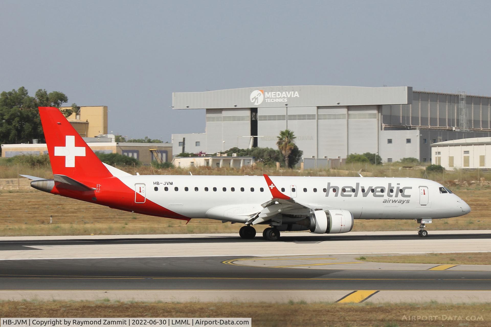 HB-JVM, 2010 Embraer 190LR (ERJ-190-100LR) C/N 19000349, Embraer 190LR HB-JVM Helvetic Airways