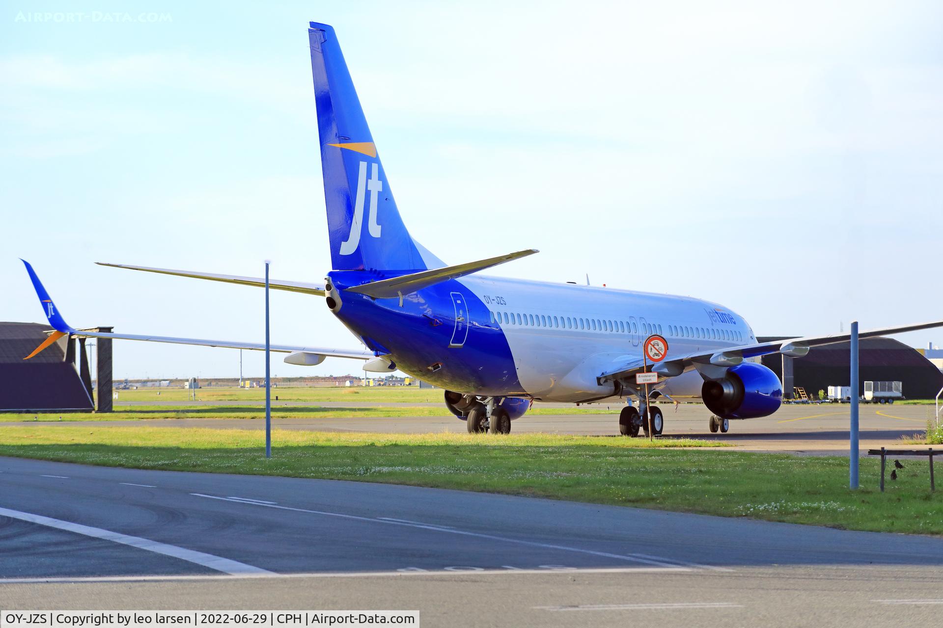 OY-JZS, 2007 Boeing 737-8K5 C/N 35100, Copenhagen 29.6.2022