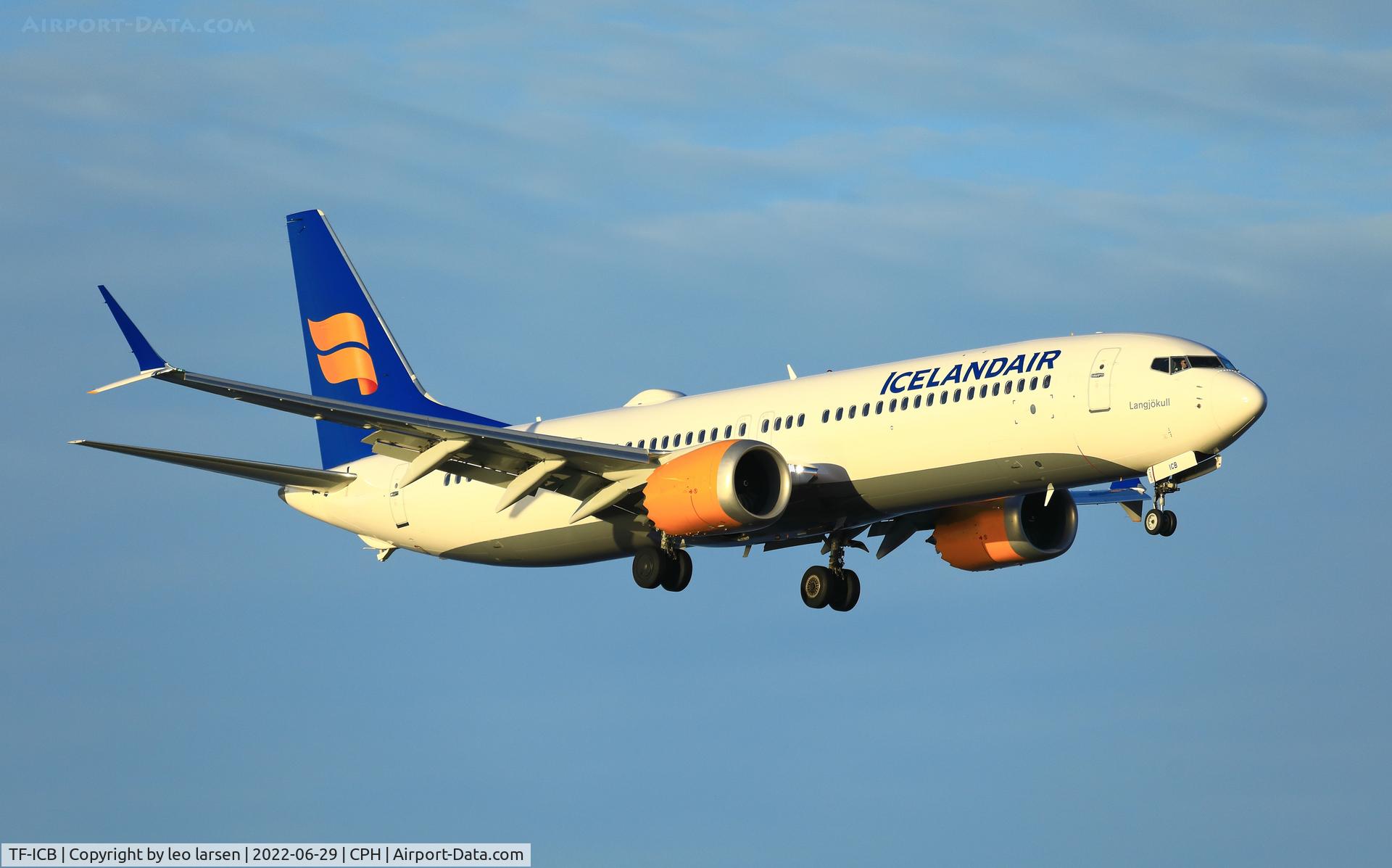 TF-ICB, 2019 Boeing 737-9 MAX C/N 44568, Copenhagen 29.6.2022