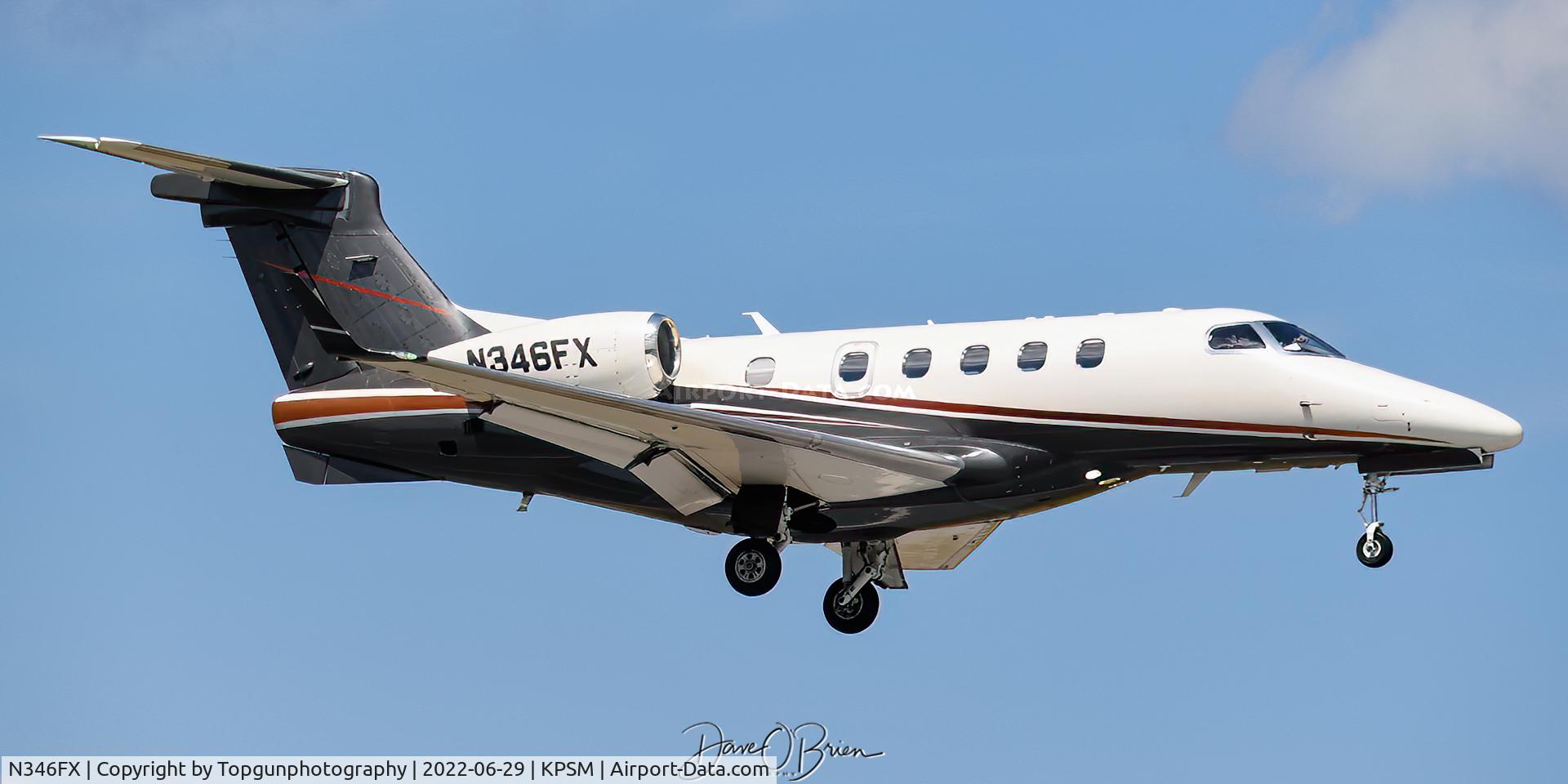 N346FX, 2012 Embraer EMB-505 Phenom 300 C/N 50500090, landing RW16