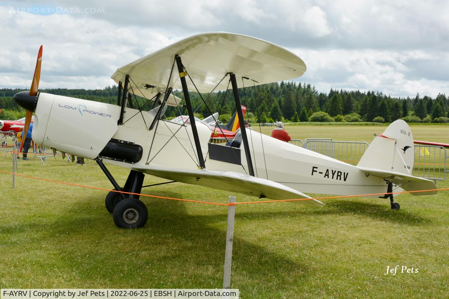 F-AYRV, 1947 Stampe-Vertongen SV-4E C/N 480, Fly in Festival at Saint-Hubert.