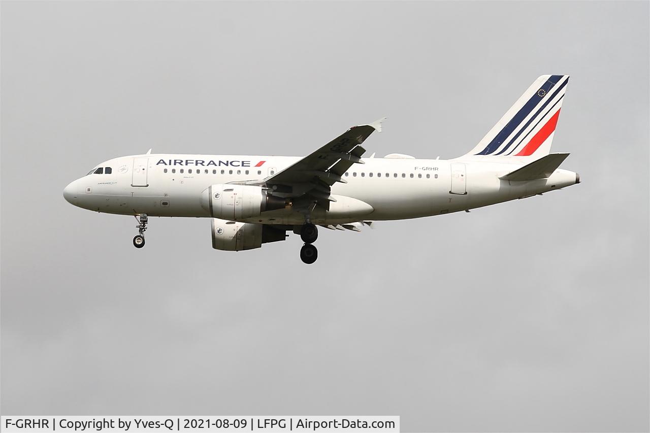 F-GRHR, 2001 Airbus A319-111 C/N 1415, Airbus A319-111, On final rwy 26L, Roissy Charles De Gaulle airport (LFPG-CDG)