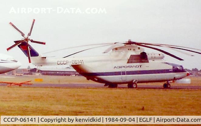 CCCP-06141, Mil Mi-26 C/N 00935232, At the 1984 Farnborough International Air Show.