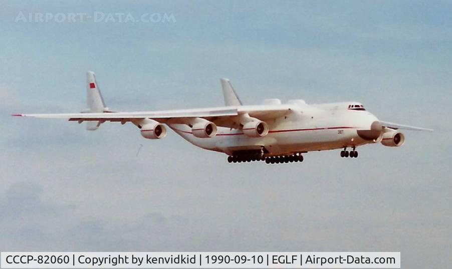 CCCP-82060, 1988 Antonov An-225 Mriya C/N 19530503763, At the 1990 Farnborough International Air Show.