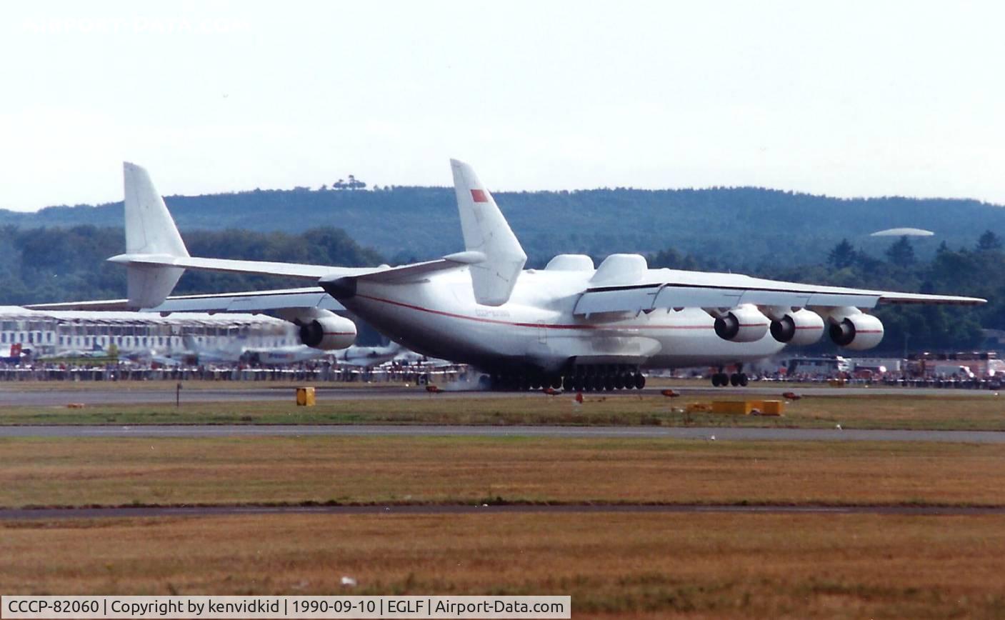 CCCP-82060, 1988 Antonov An-225 Mriya C/N 19530503763, At the 1990 Farnborough International Air Show.