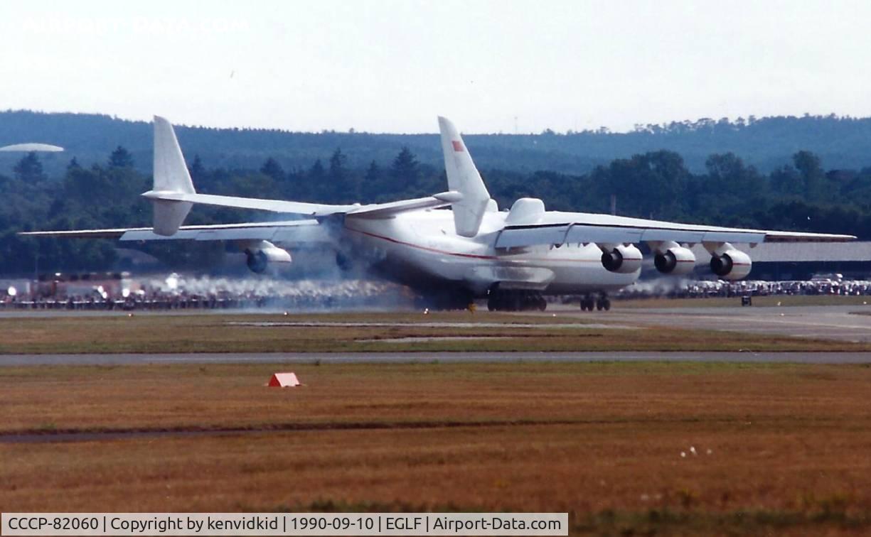 CCCP-82060, 1988 Antonov An-225 Mriya C/N 19530503763, At the 1990 Farnborough International Air Show.