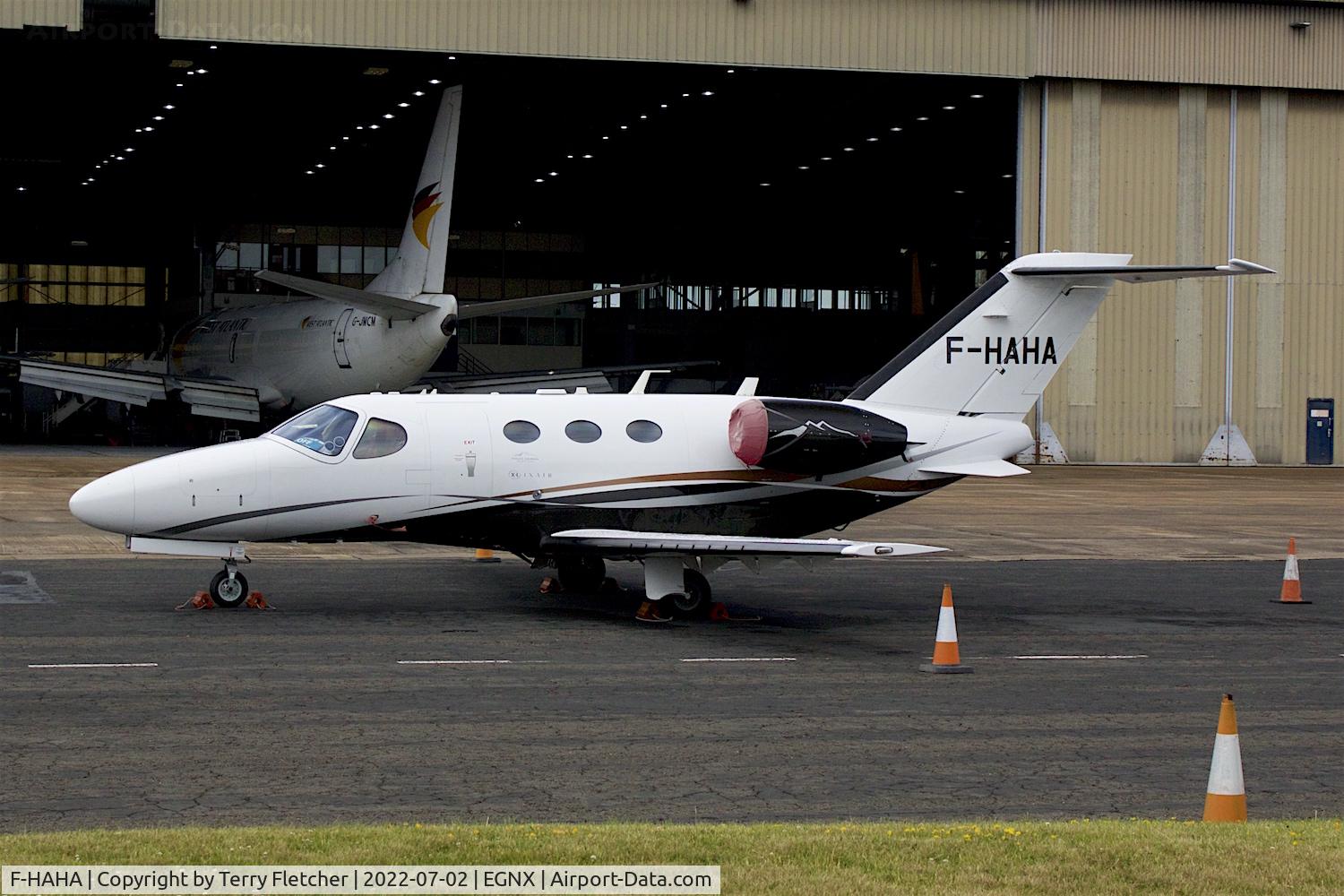 F-HAHA, 2012 Cessna 510 Citation Mustang Citation Mustang C/N 510-0405, At East Midlands Airport