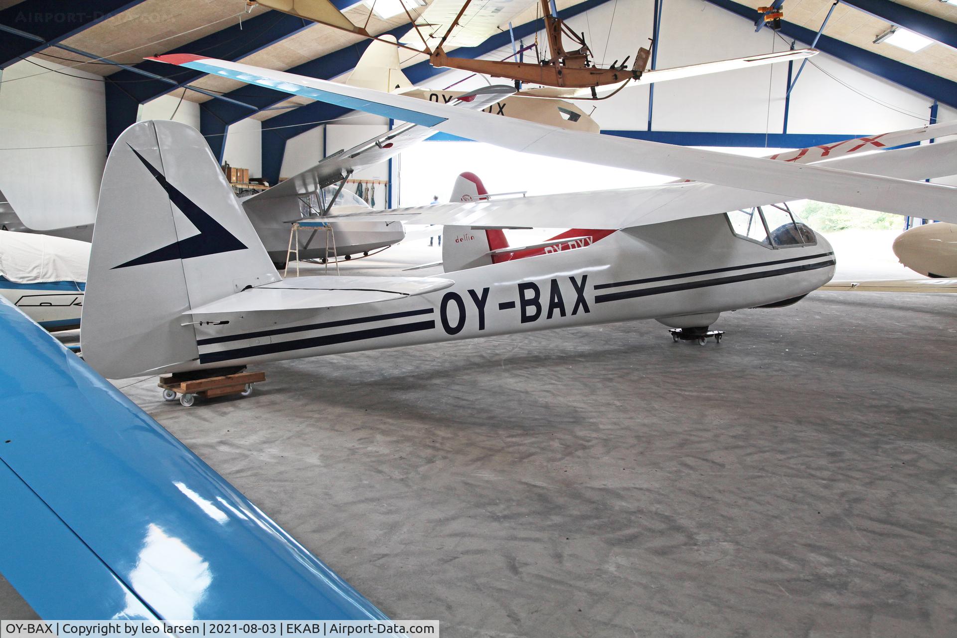 OY-BAX, 1959 Lommatzsch FES-530 Lehrmeister I C/N 178, Arnborg 3.8.2021