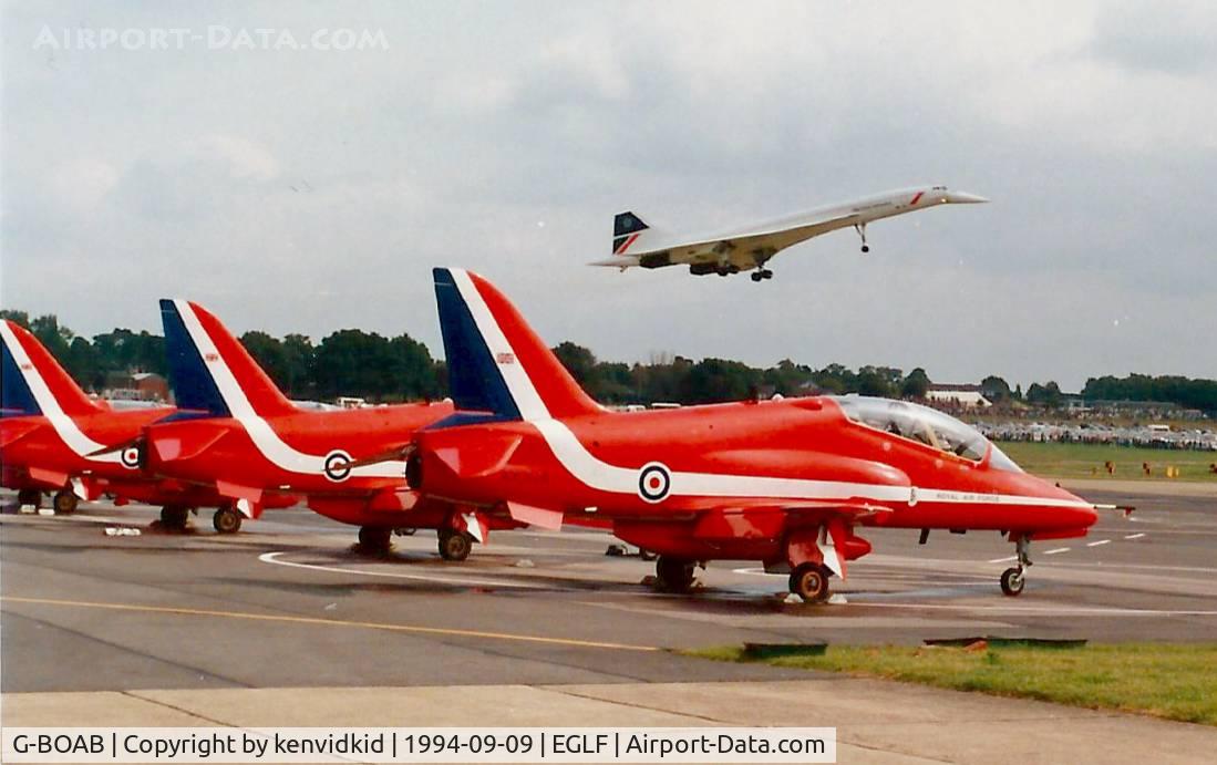 G-BOAB, 1976 Aerospatiale-BAC Concorde 1-102 C/N 100-008, At the 1994 Farnborough International Air Show.