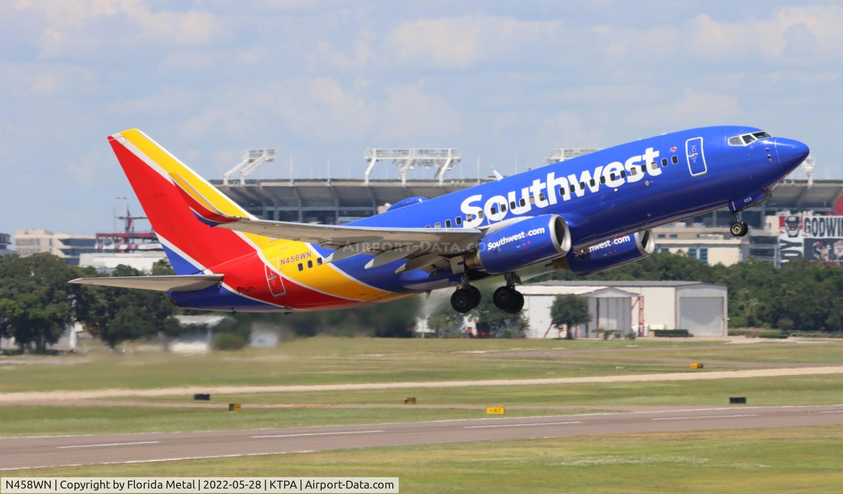 N458WN, 2004 Boeing 737-7H4 C/N 33857, TPA 2022