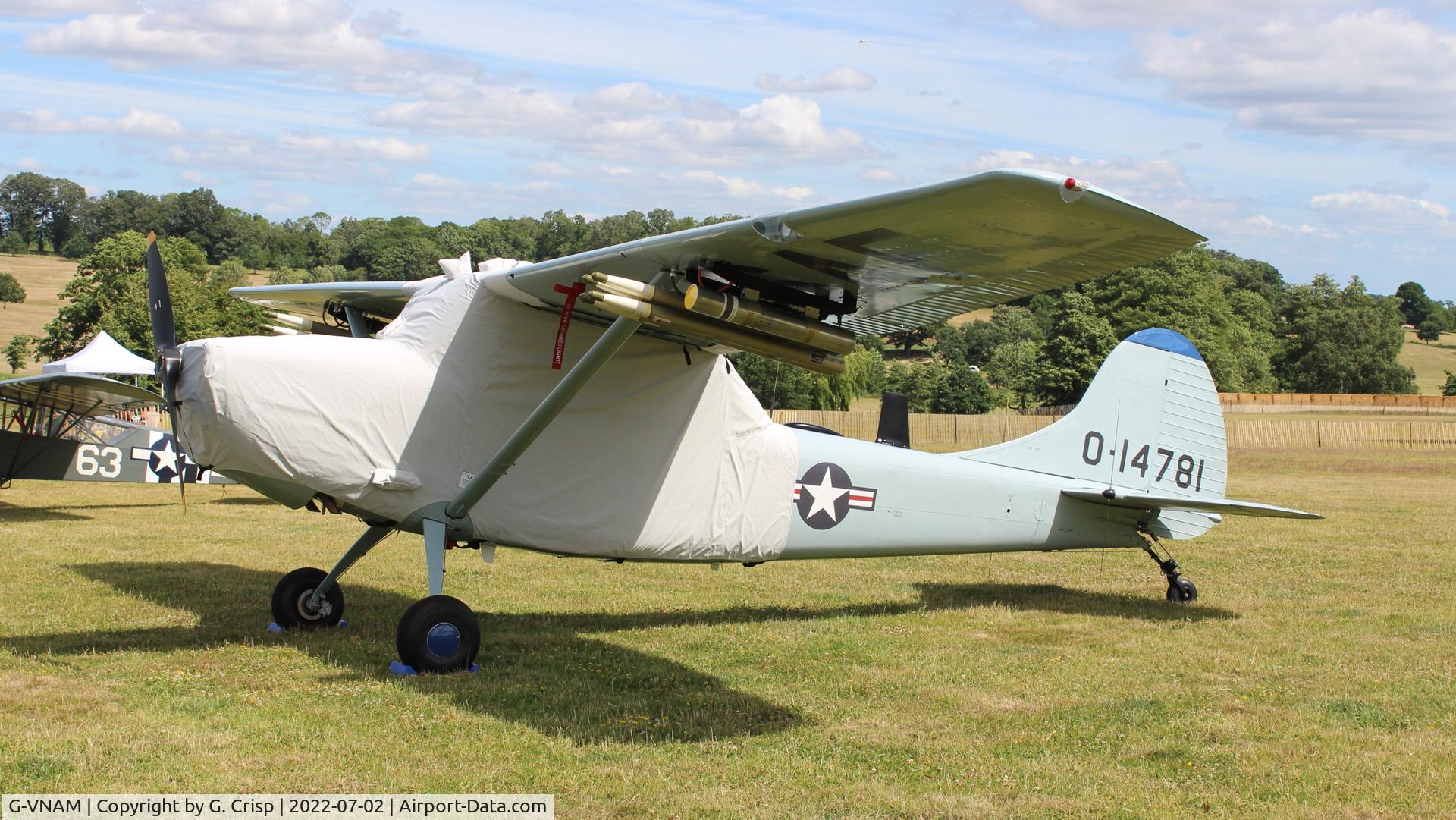G-VNAM, 1951 Cessna L-19A Bird Dog C/N 21666, Heveningham Hall Country Fair, Suffolk, UK