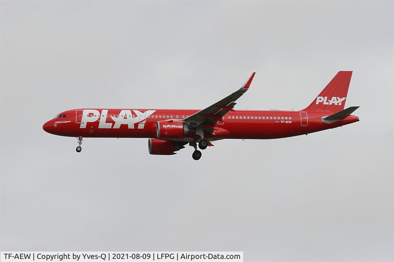 TF-AEW, 2018 Airbus A321-251N C/N 8008, Airbus A321-251N, On final rwy 26L, Roissy Charles De Gaulle airport (LFPG-CDG)