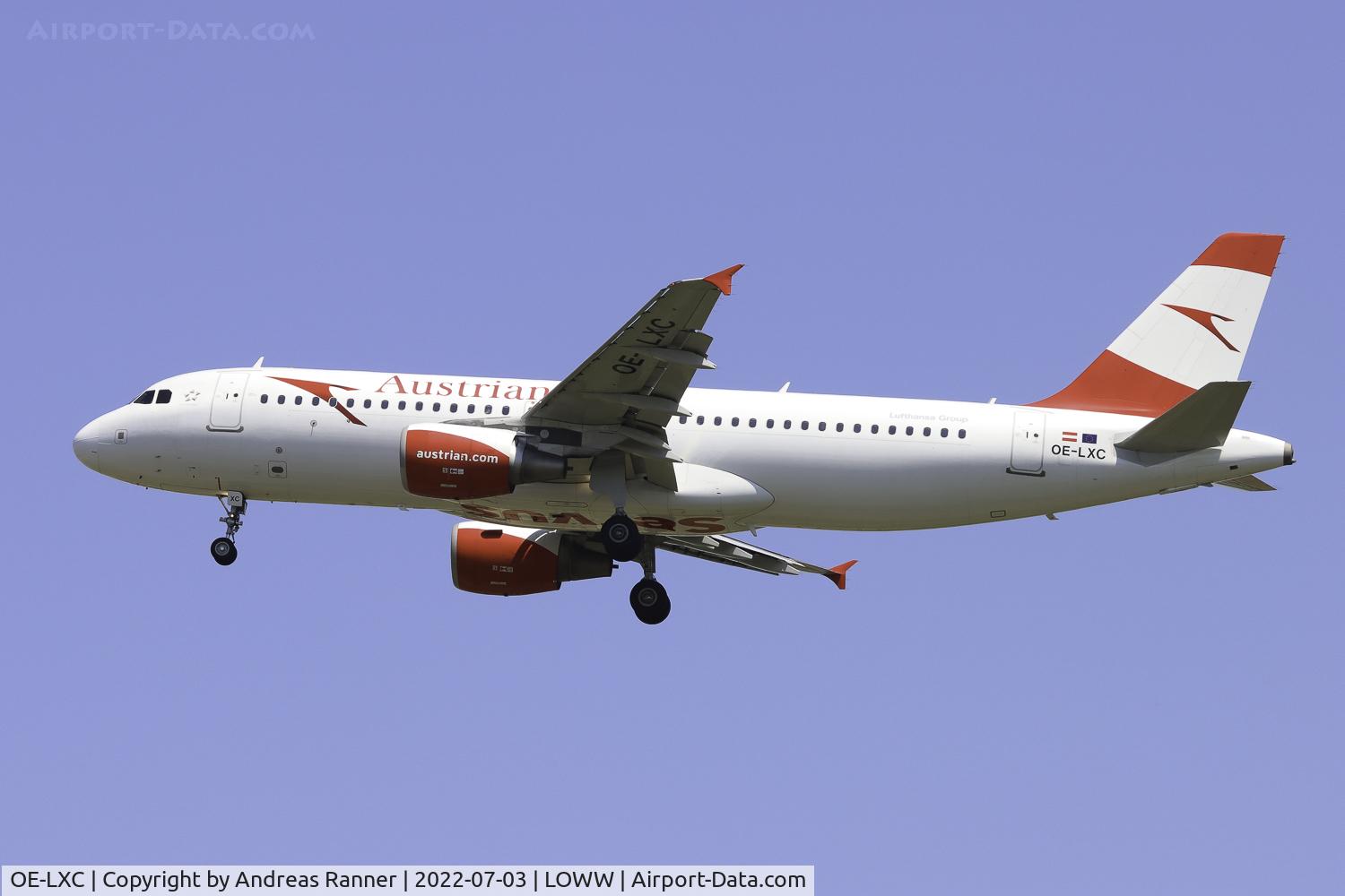 OE-LXC, 2008 Airbus A320-216 C/N 3502, Austrian Airlines A320