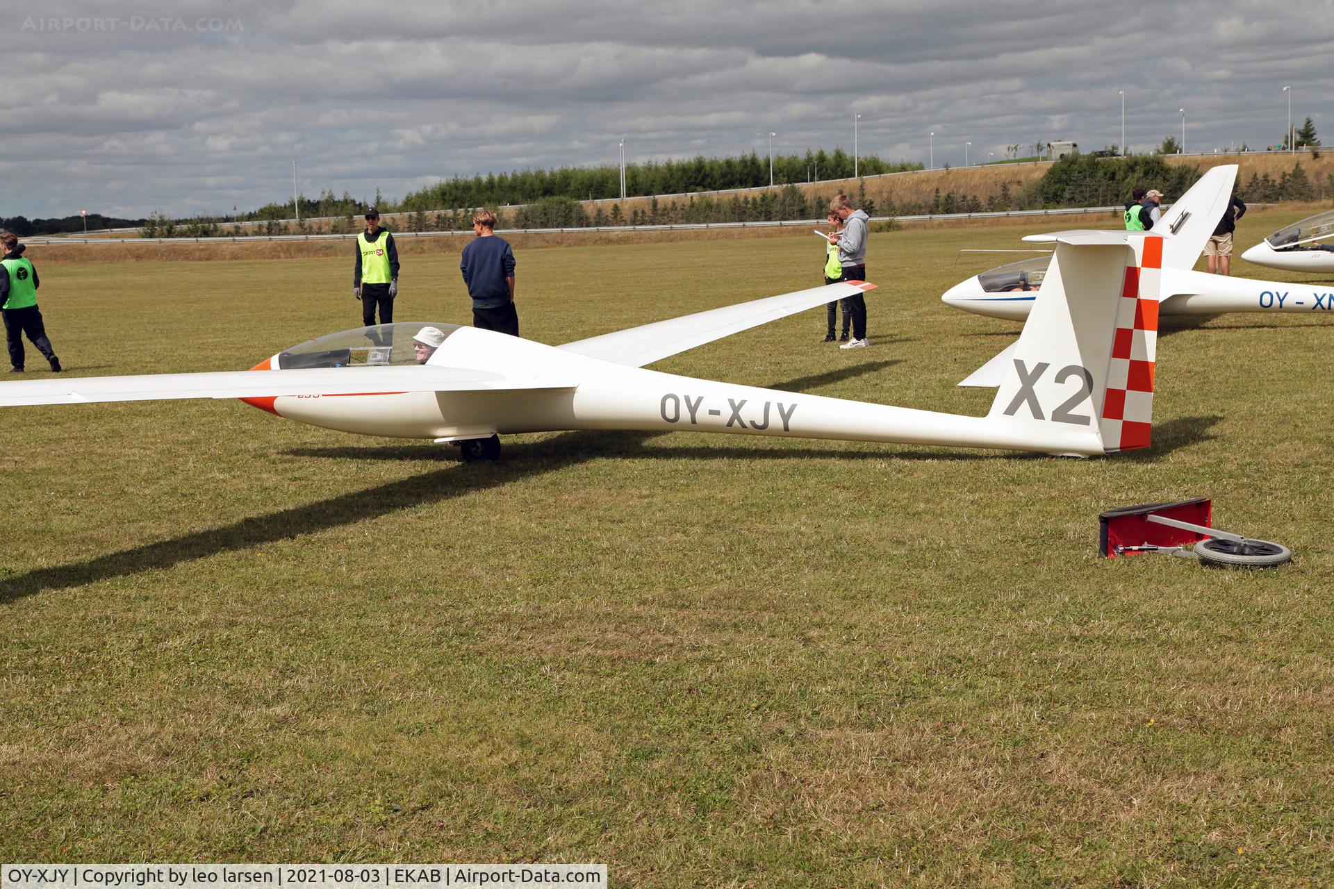 OY-XJY, 1979 Rolladen-Schneider LS-3a C/N 3345, Arnborg 3.8.2021
