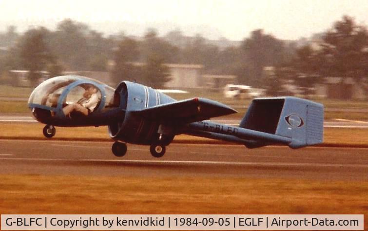 G-BLFC, 1984 Optica Industries OA7 Optica C/N 003, At the 1984 Farnborough International Air Show.