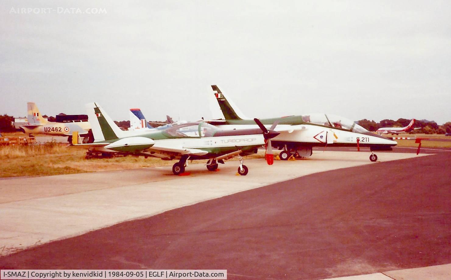 I-SMAZ, SIAI-Marchetti SF-260TP C/N 677/60-005, At the 1984 Farnborough International Air Show.
