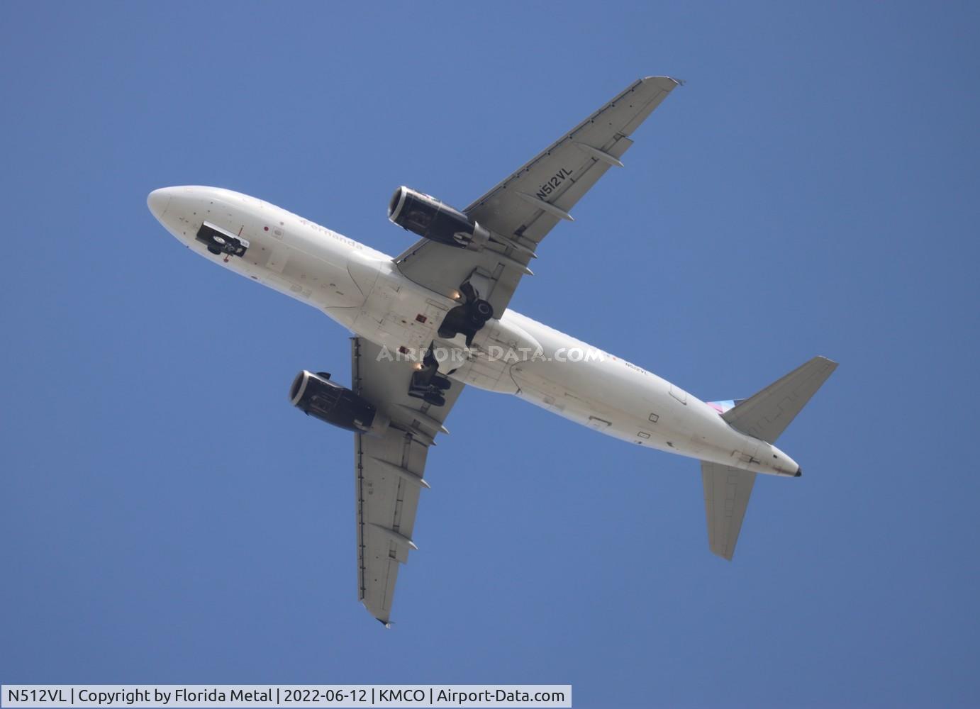 N512VL, 2012 Airbus A320-233 C/N 5308, MCO 2022