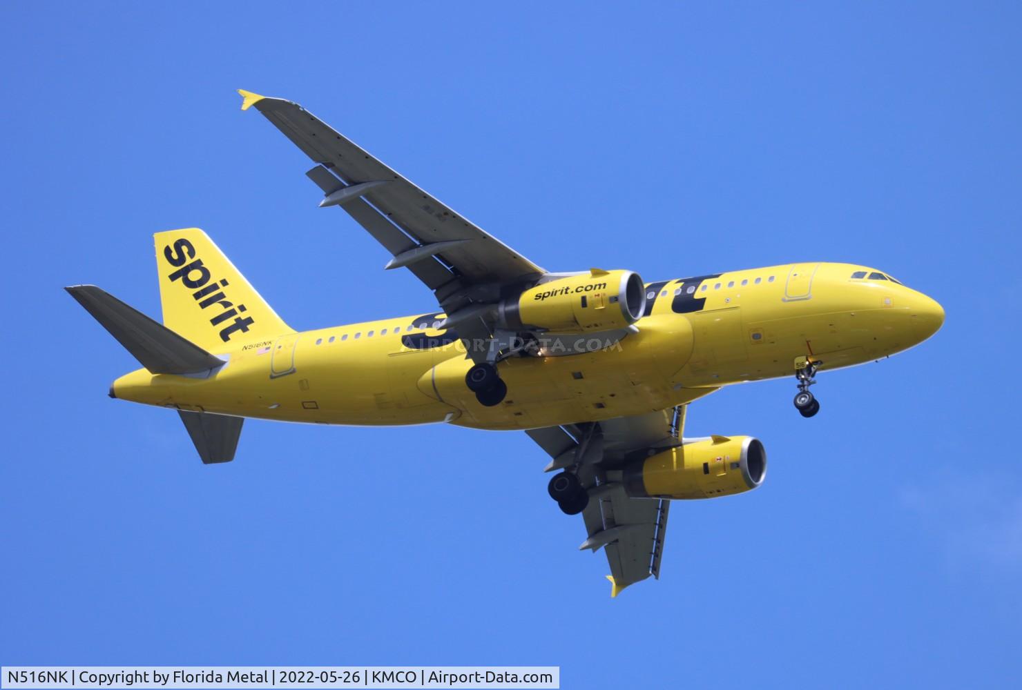 N516NK, 2006 Airbus A319-132 C/N 2704, MCO 2022