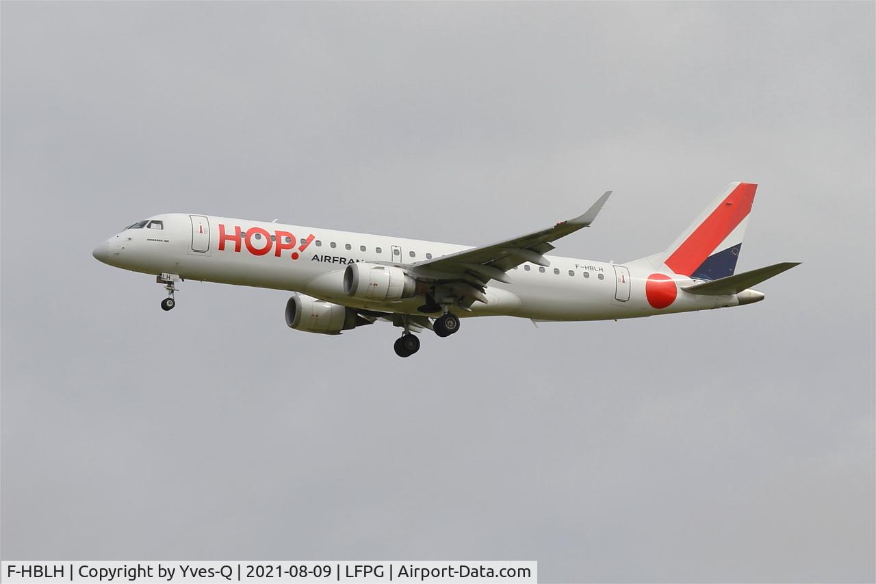 F-HBLH, 2009 Embraer 190LR (ERJ-190-100LR) C/N 19000266, Embraer 190LR, On final rwy 26L, Roissy Charles De Gaulle airport (LFPG-CDG)