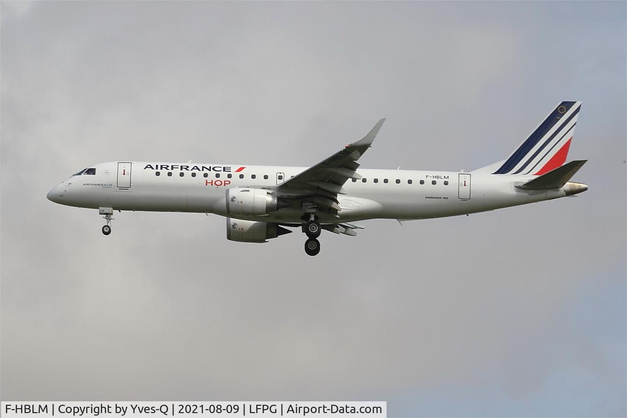 F-HBLM, 2019 Embraer 190STD (ERJ-190-100) C/N 190-00768, Embraer 190STD, On final rwy 26L, Roissy Charles De Gaulle airport (LFPG-CDG)