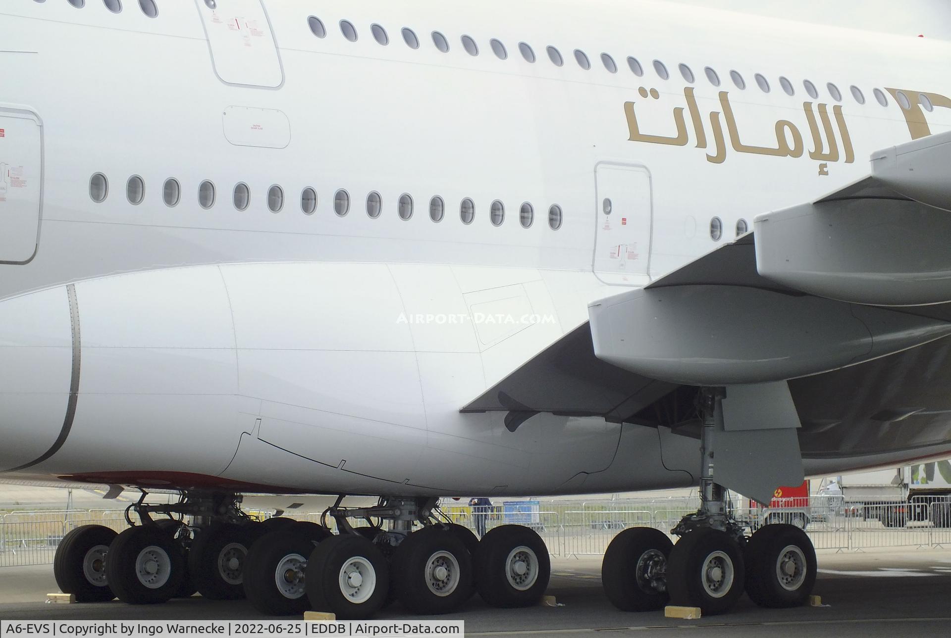 A6-EVS, 2021 Airbus A 380-842 C/N 272, Airbus A380-842 of Emirates at ILA 2022, Berlin