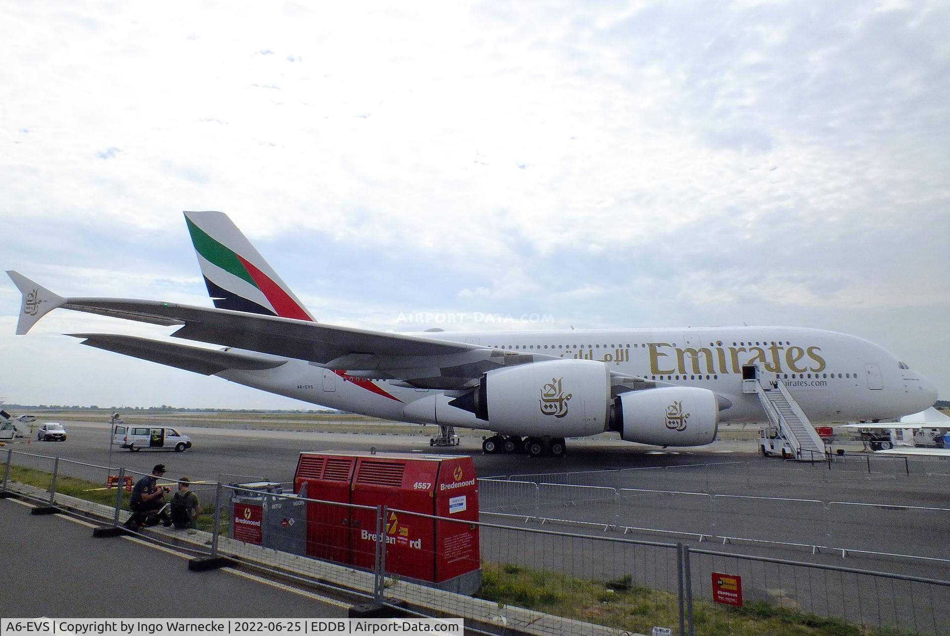 A6-EVS, 2021 Airbus A 380-842 C/N 272, Airbus A380-842 of Emirates at ILA 2022, Berlin