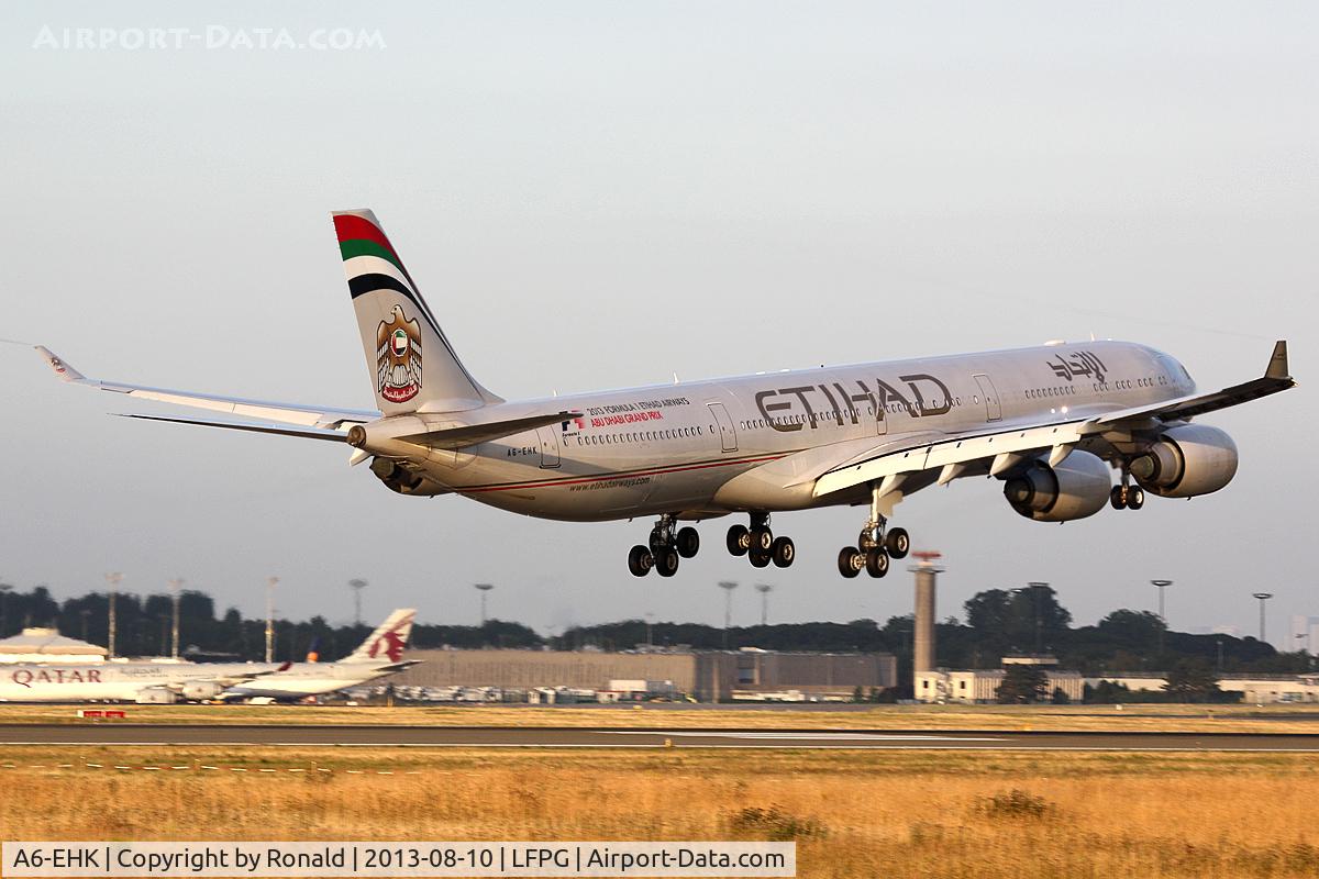 A6-EHK, 2009 Airbus A340-642X C/N 1030, at cdg