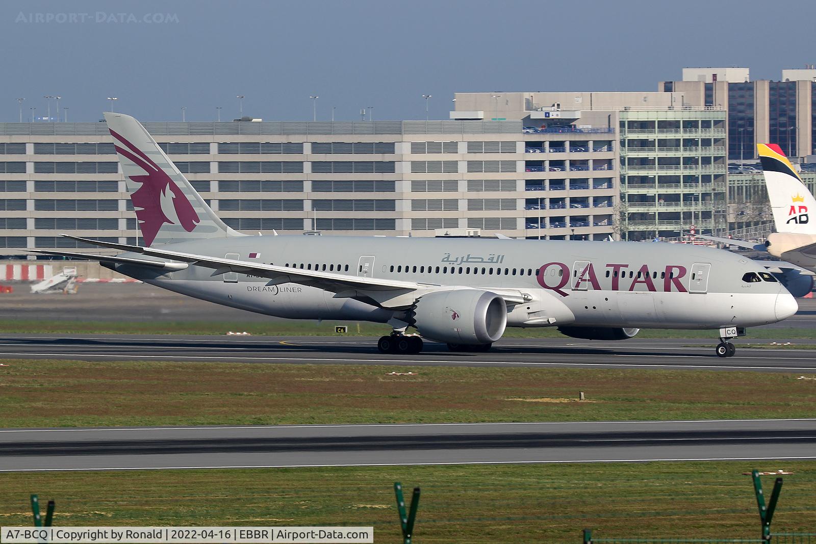 A7-BCQ, 2014 Boeing 787-8 Dreamliner C/N 38335, at bru