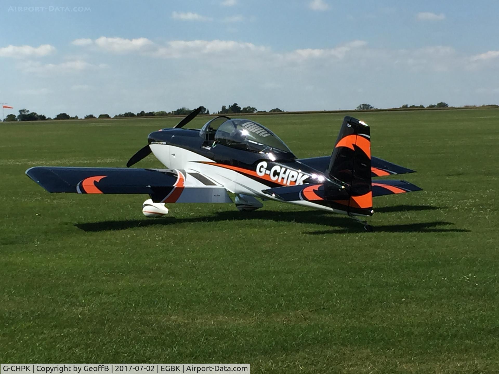 G-CHPK, 2014 Vans RV-8 C/N PFA 303-14535, Resting at Sywell