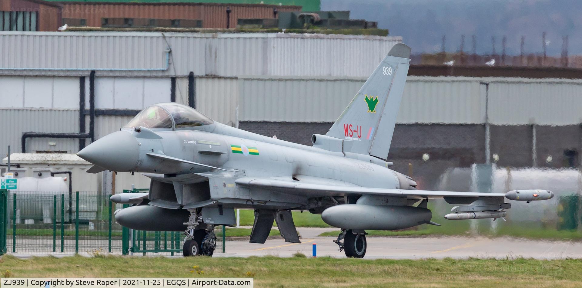 ZJ939, 2007 Eurofighter EF-2000 Typhoon FGR4 C/N 0125/BS032, RAF Lossiemouth