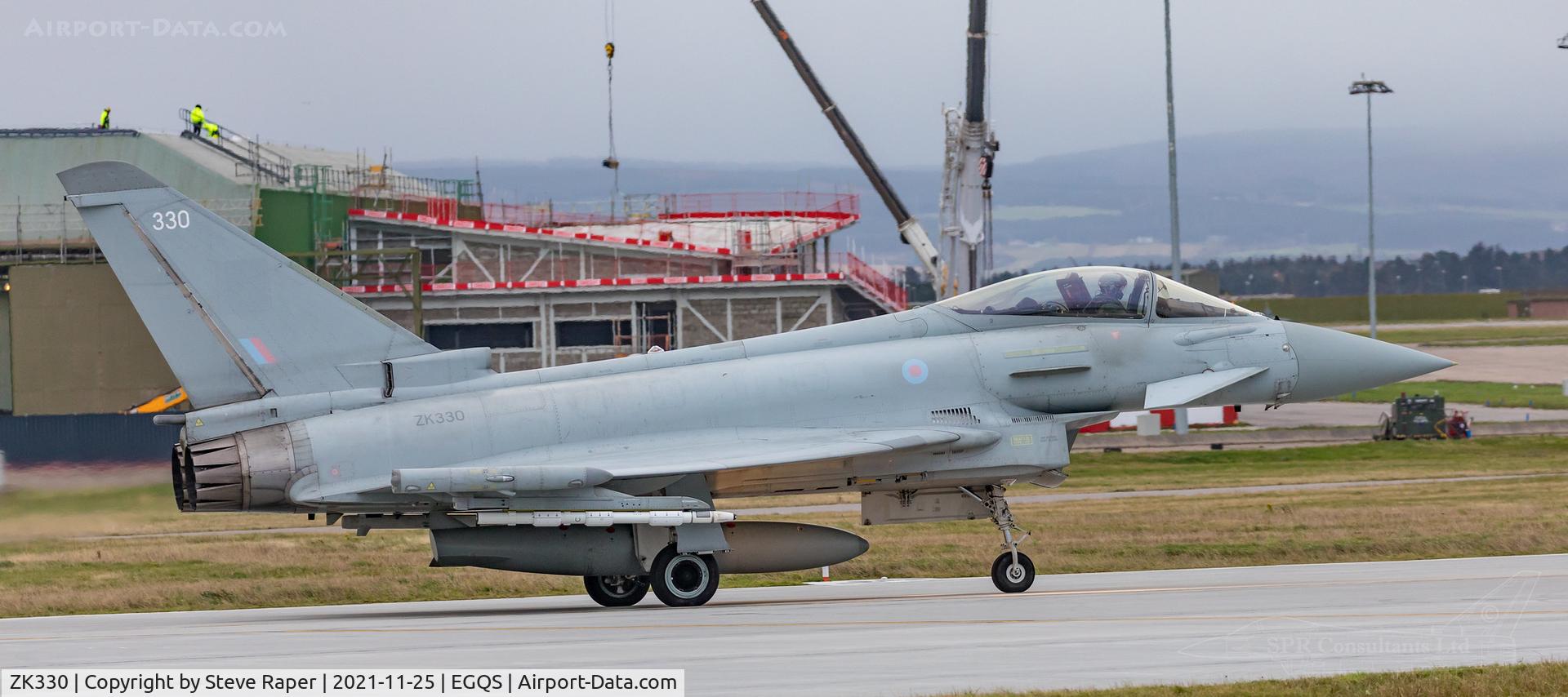 ZK330, 2011 Eurofighter EF-2000 Typhoon FGR.4 C/N BS091/340, Ready to depart RAF Lossiemouth