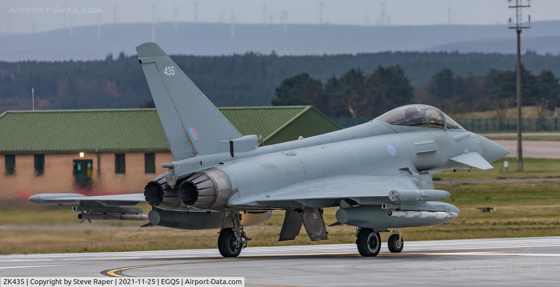 ZK435, 2018 Eurofighter EF-2000 Typhoon FGR4 C/N BS151, Ready for departure RAF Lossiemouth