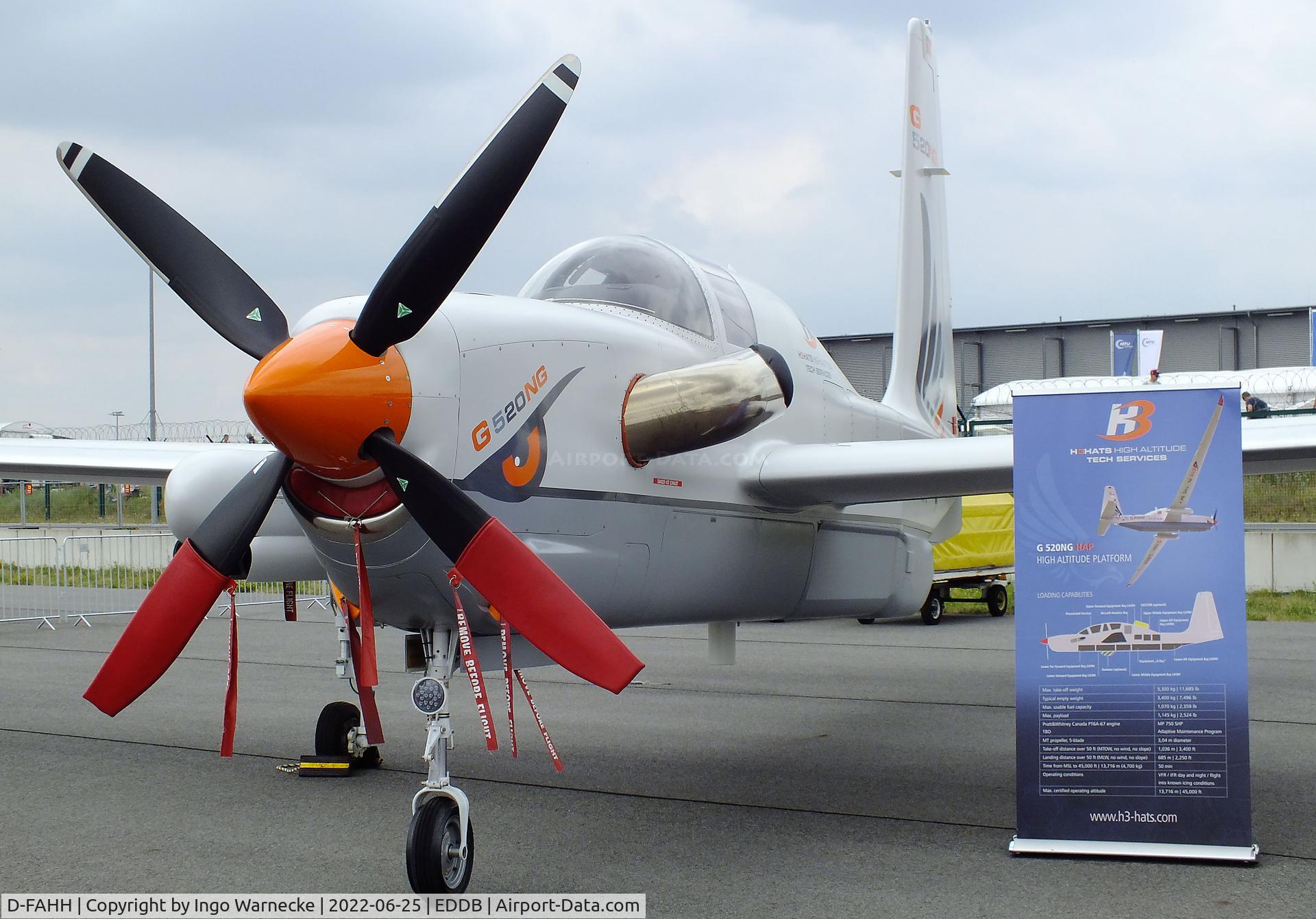 D-FAHH, 1991 Grob G-520 Egrett II C/N 10005, Grob G.520NG Egrett II at ILA 2022, Berlin