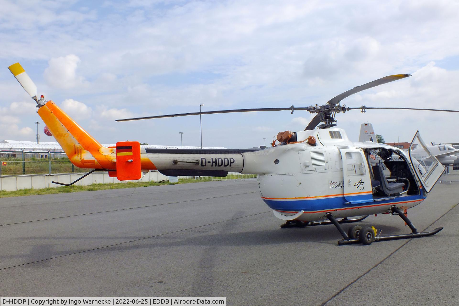 D-HDDP, 1973 MBB Bo.105C C/N S-123, MBB Bo 105C of the DLR at ILA 2022, Berlin