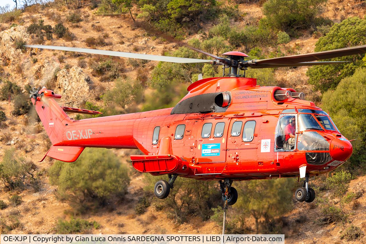 OE-XJP, 1983 Aerospatiale AS-332L Super Puma C/N 2102, ANTIFIRE
