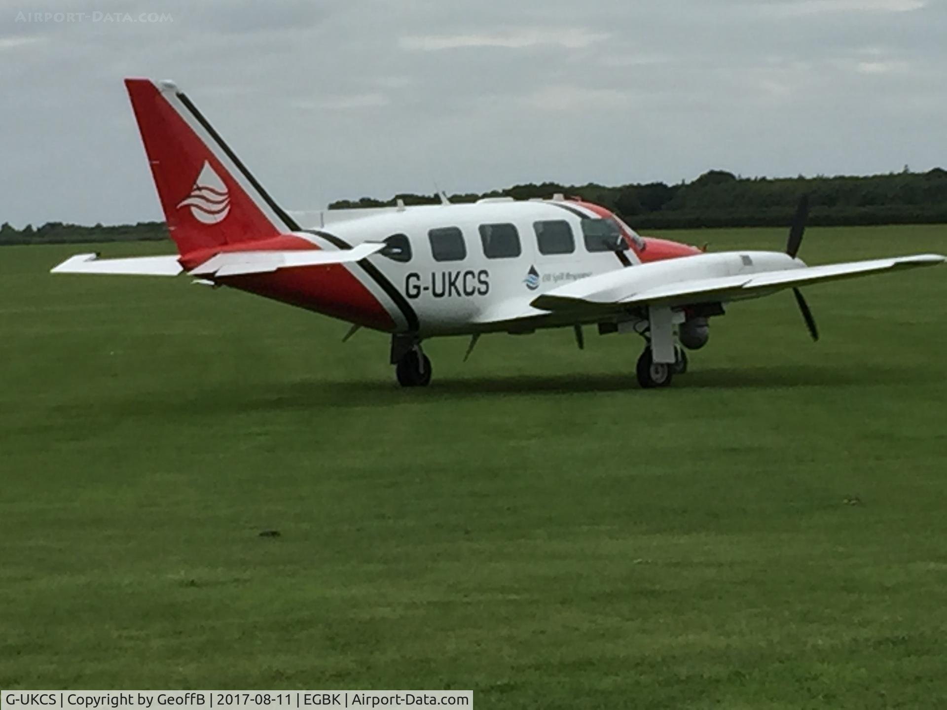 G-UKCS, 1974 Piper PA-31-310 Navajo Navajo C/N 31-7400984, On the paddock awaiting takeoff