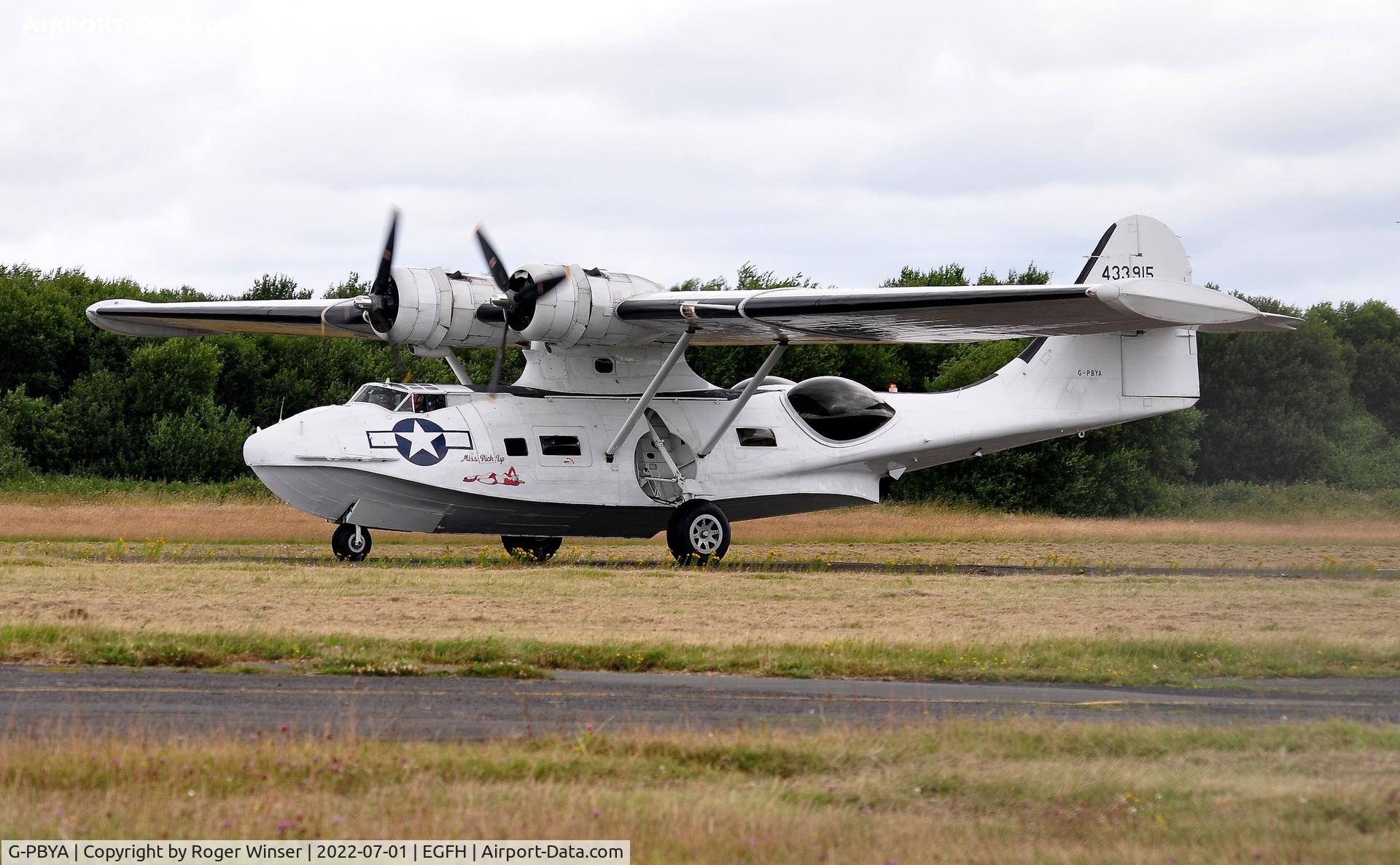 G-PBYA, 1944 Consolidated (Canadian Vickers) PBV-1A Canso A C/N CV-283, Visiting PBV-1A Canso arriving Runway 22.