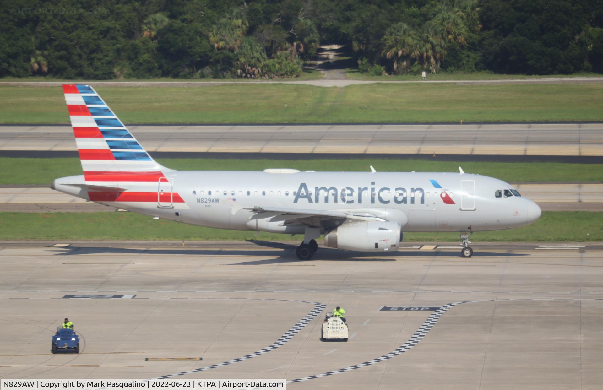 N829AW, 2001 Airbus A319-132 C/N 1563, Airbus A319-132