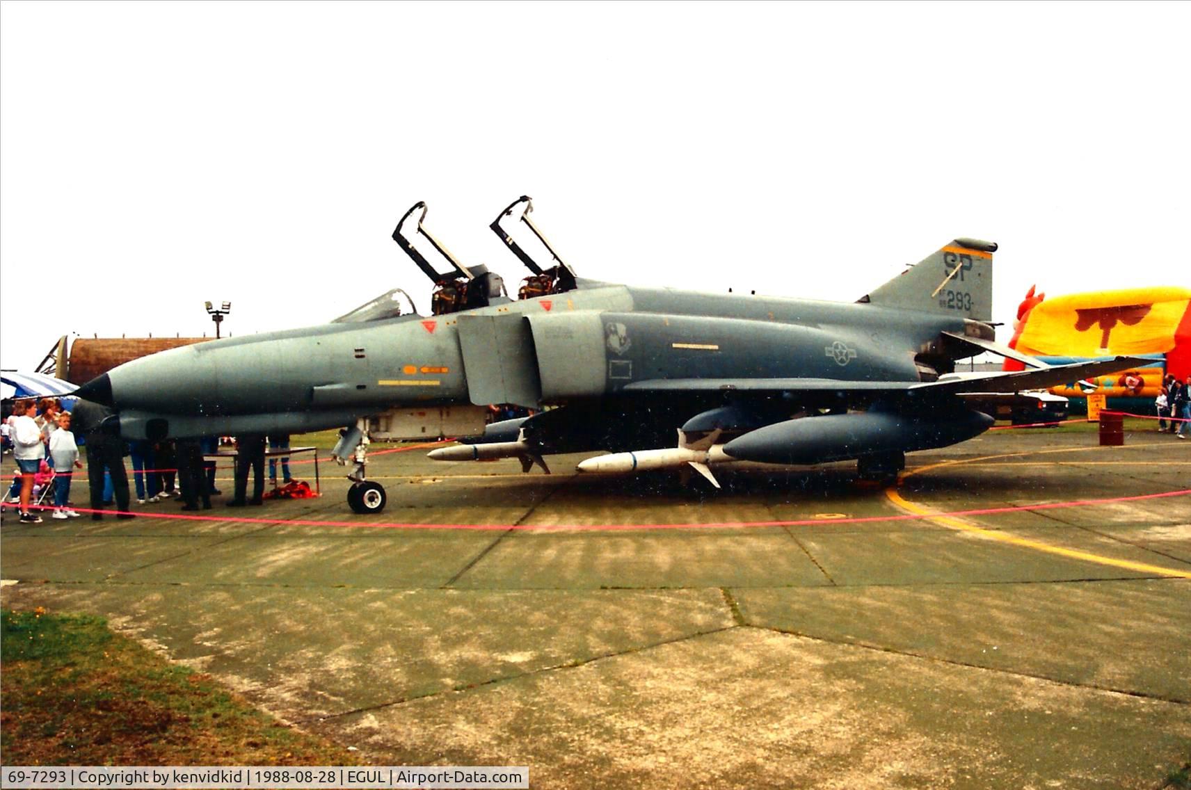 69-7293, 1969 McDonnell Douglas F-4G Phantom II C/N 3972, At Lakenheath 1988.