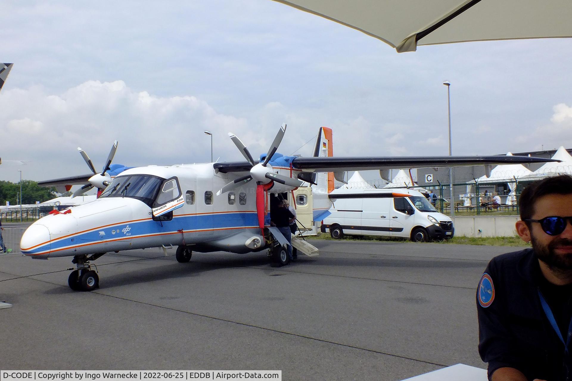 D-CODE, 1986 Dornier 228-101 C/N 7083, Dornier 228-101 research aircraft of DLR at ILA 2022, Berlin