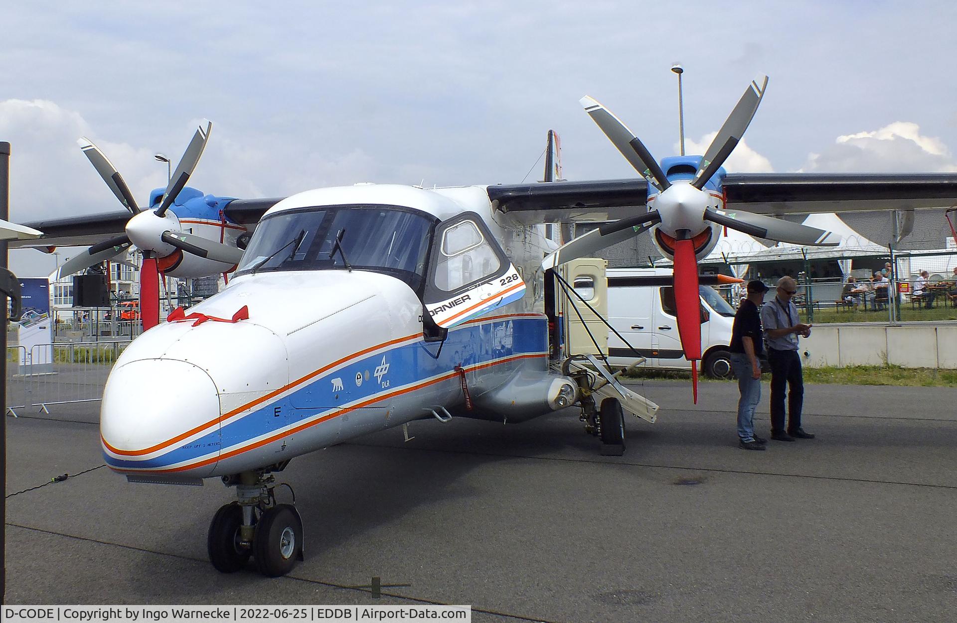 D-CODE, 1986 Dornier 228-101 C/N 7083, Dornier 228-101 research aircraft of DLR at ILA 2022, Berlin