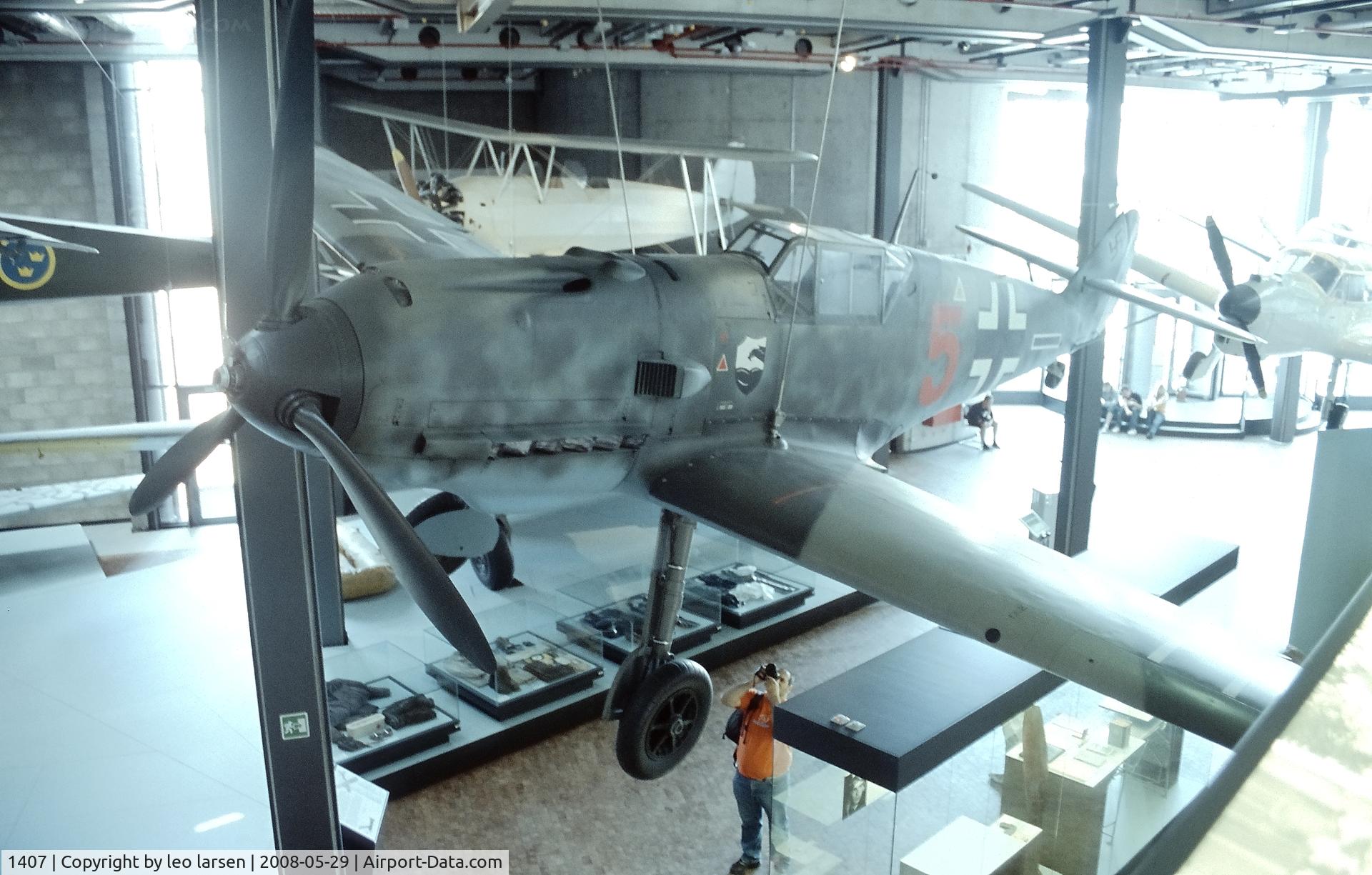 1407, Messerschmitt Bf-109E-4 C/N 1407, Berlin Teknik museum 29.5.08