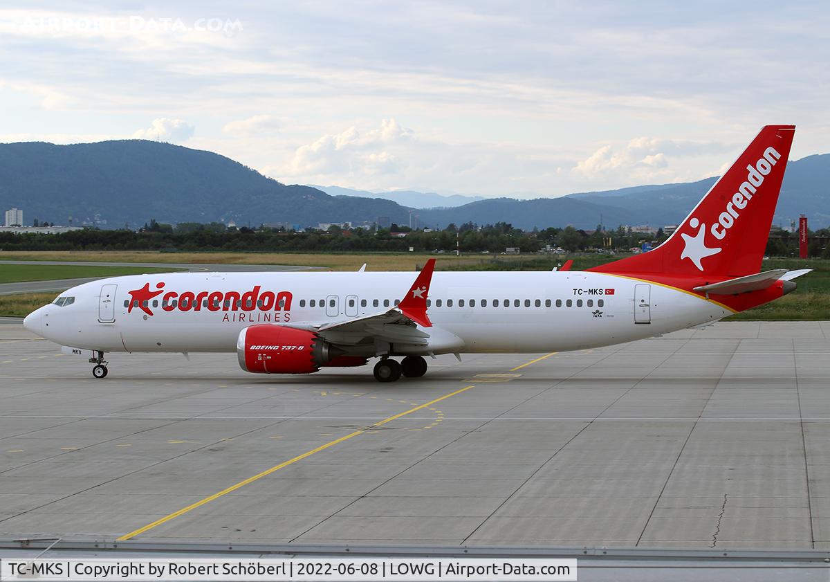 TC-MKS, 2018 Boeing 737-8 MAX C/N 64936, TC-MKS @ LOWG 2022