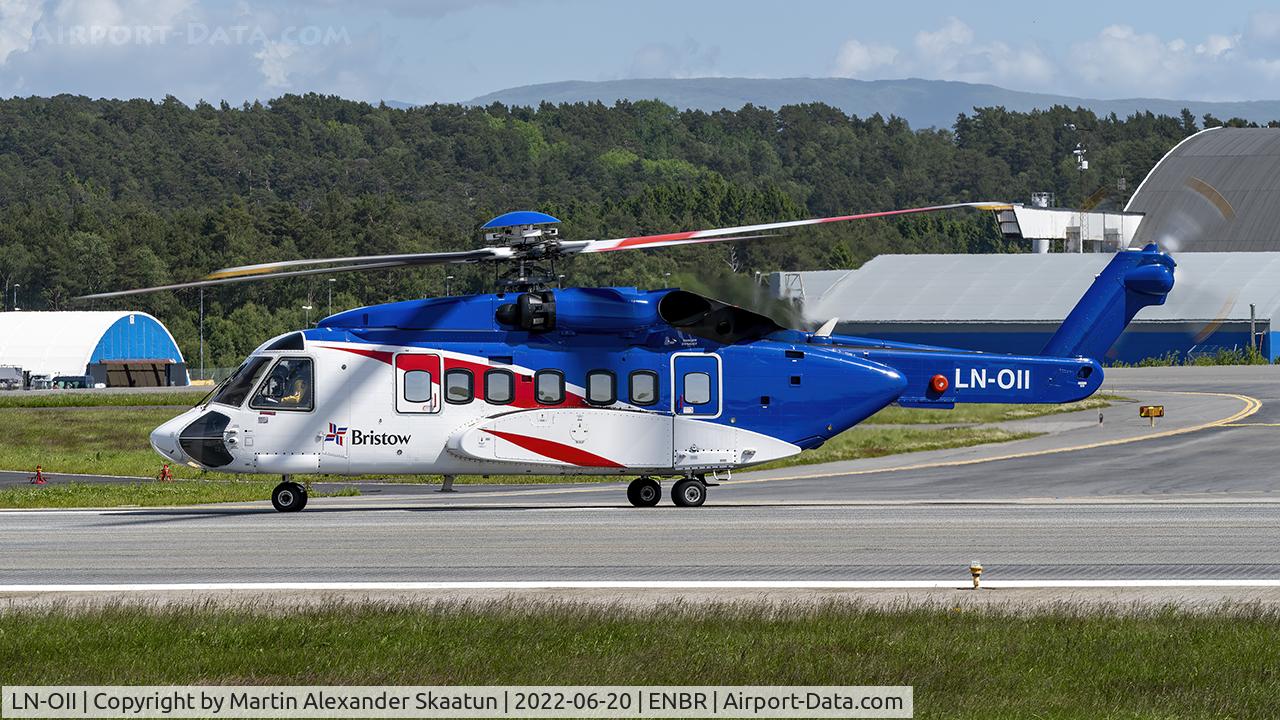 LN-OII, 2013 Sikorsky S-92A C/N 920196, Departing rwy. 35.