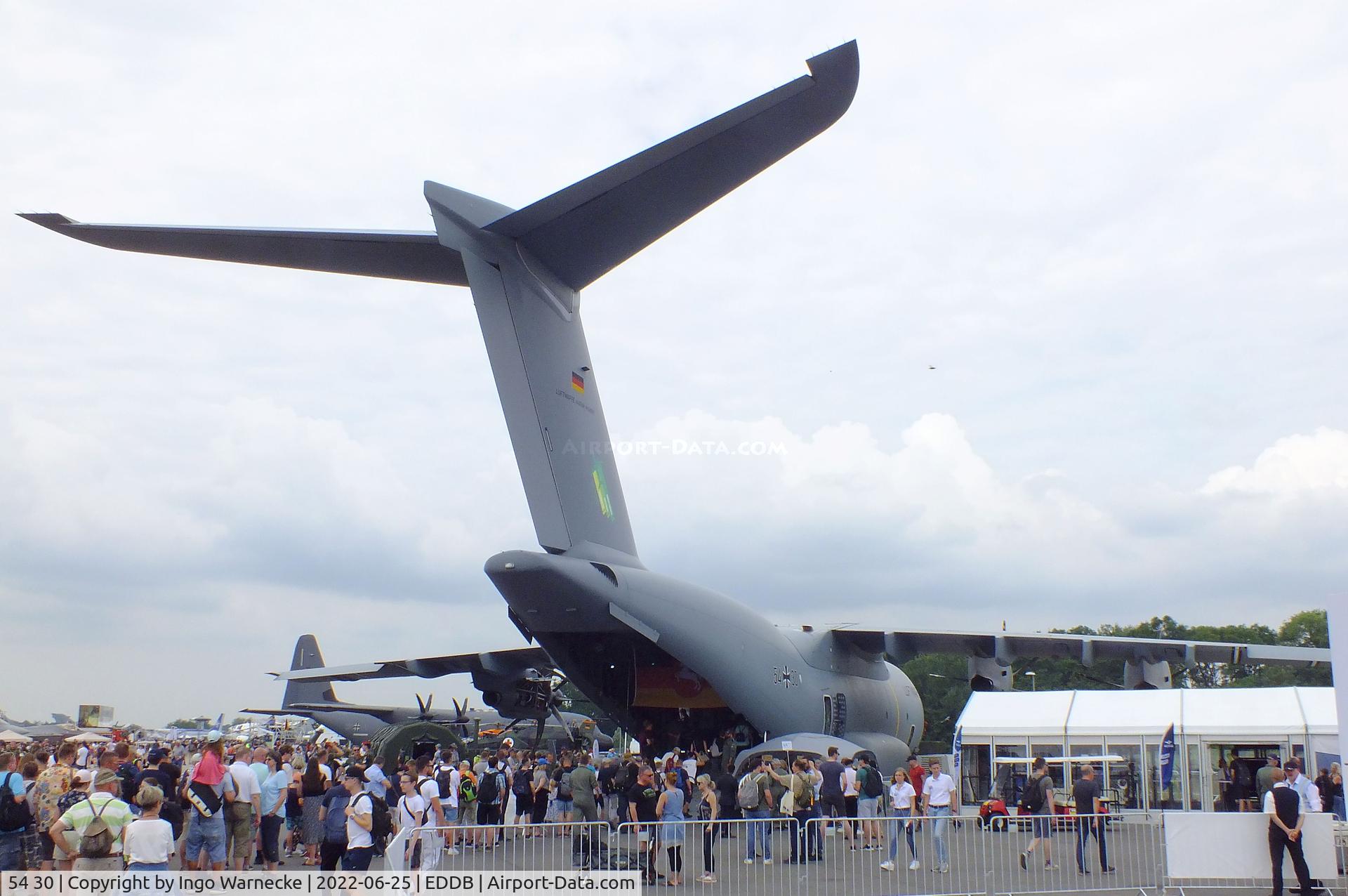 54 30, 2019 Airbus A400M Atlas C/N A4M091, Airbus A400M Atlas of the Luftwaffe (german air force) at ILA 2022, Berlin
