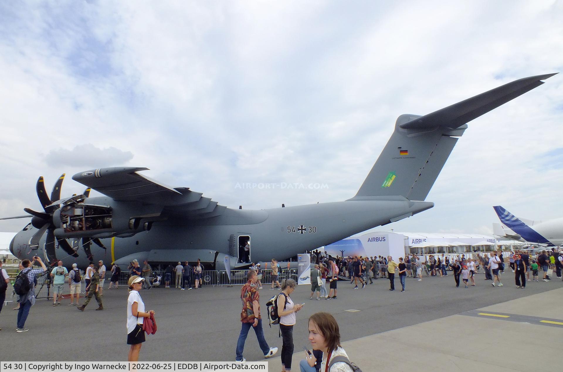 54 30, 2019 Airbus A400M Atlas C/N A4M091, Airbus A400M Atlas of the Luftwaffe (german air force) at ILA 2022, Berlin