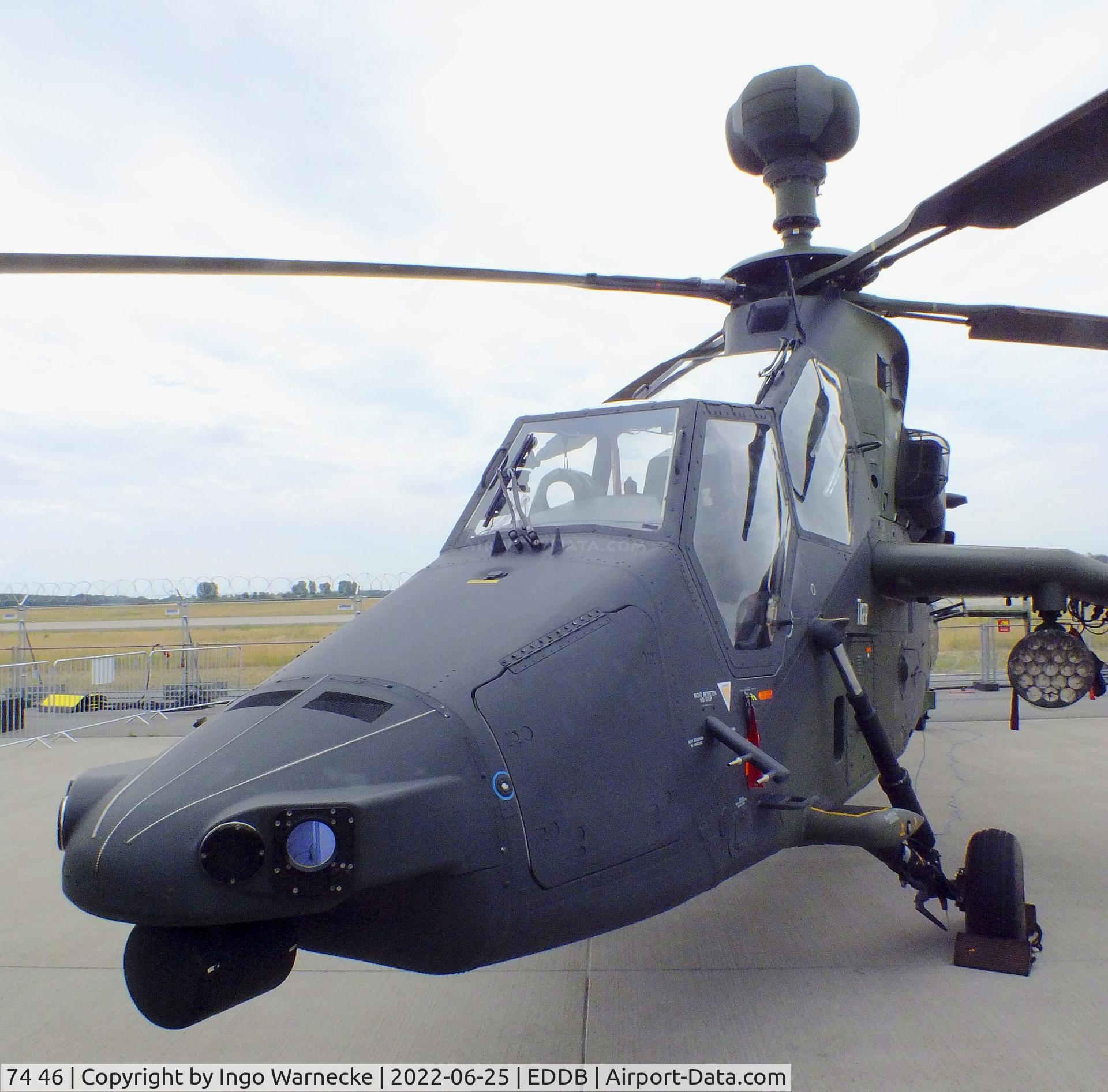 74 46, Eurocopter EC-665 Tiger UHT C/N 1046/UHT46, Eurocopter EC665 Tiger UHT of the Heeresflieger (german army aviation) at ILA 2022, Berlin