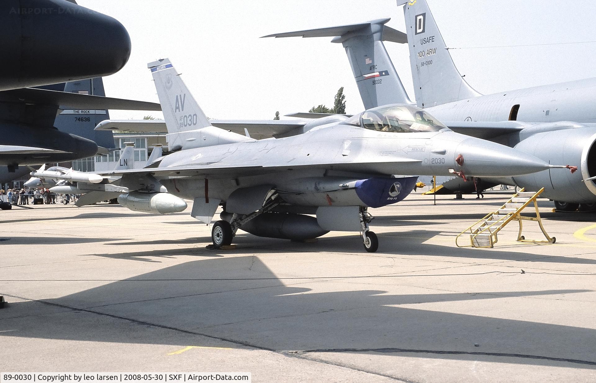 89-0030, 1989 General Dynamics F-16C Fighting Falcon C/N 4R-48, Berlin ILA 30.5.2008.Tfr to Turkish Air Force