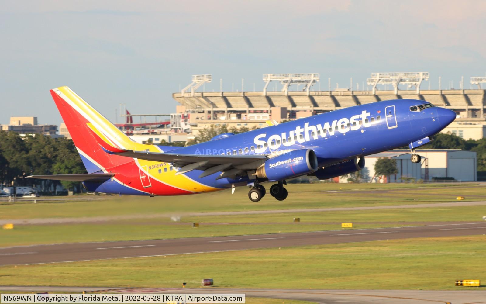 N569WN, 2002 Boeing 737-7CT C/N 33656, TPA 2022